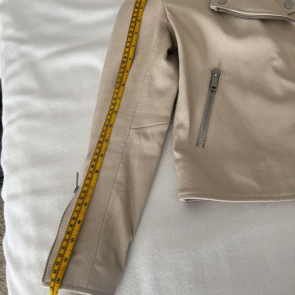 LTH JKT Kas Modern Biker Jacket in Blanc- NWT - Picture 8 of 10
